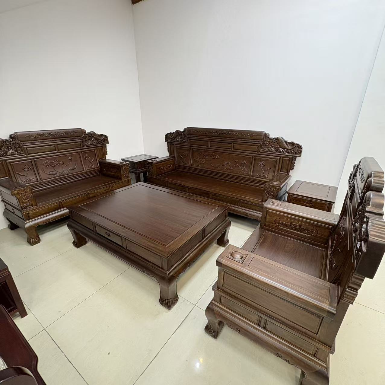  鱼跃龙门沙发套组 大叶