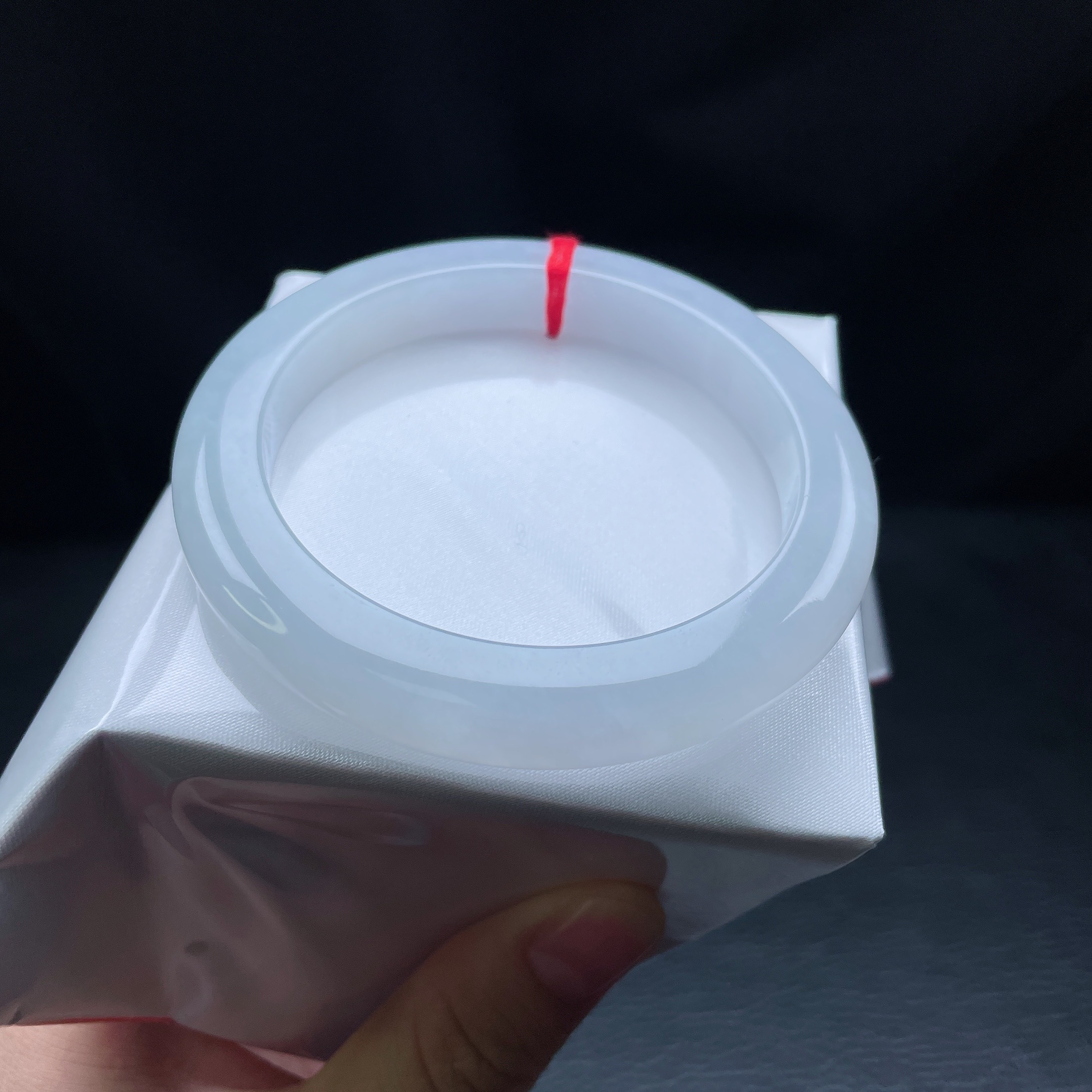 58圈冰糯宽边手镯 有纹