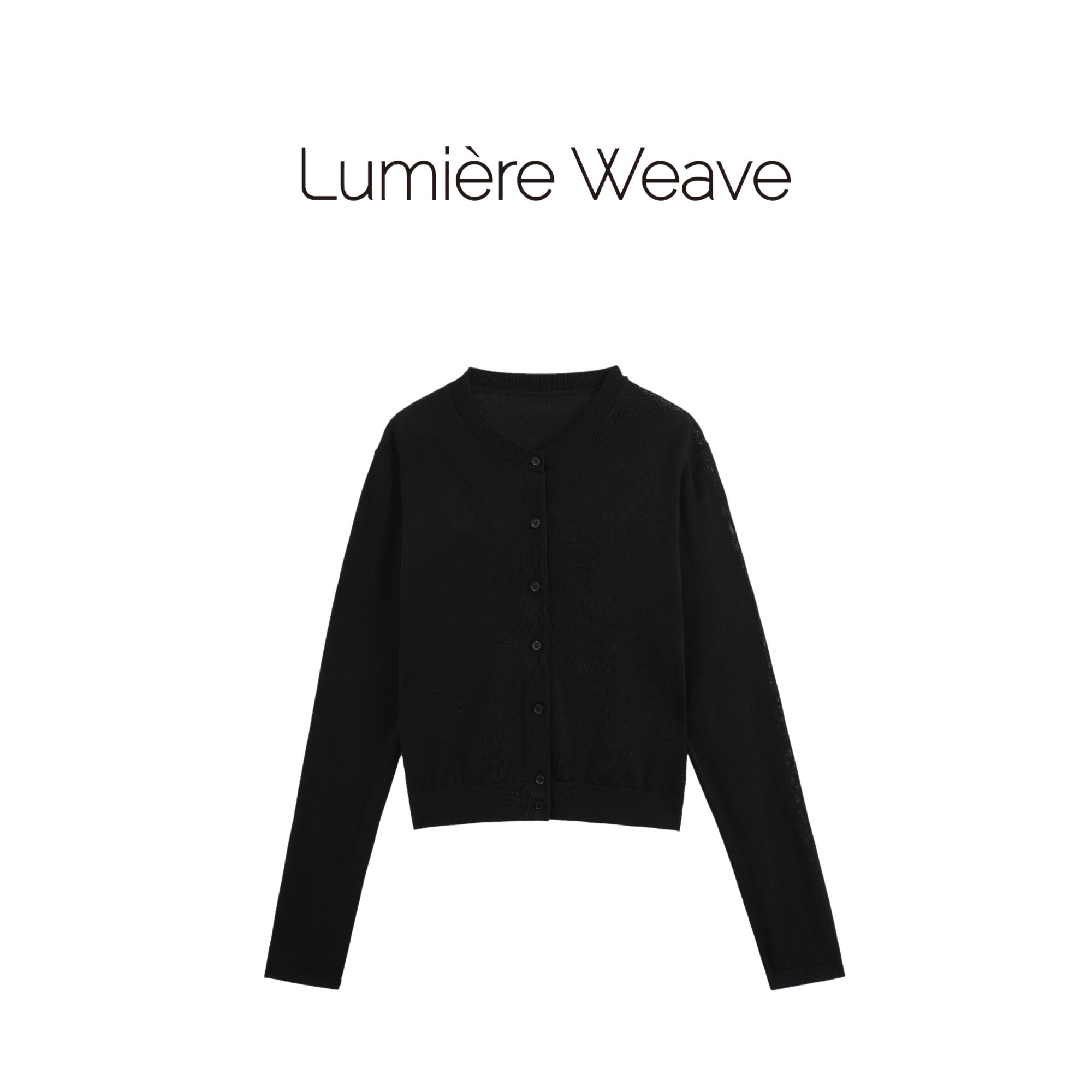 LumièreWeave【墨曼】LWHA1003圆领开衫