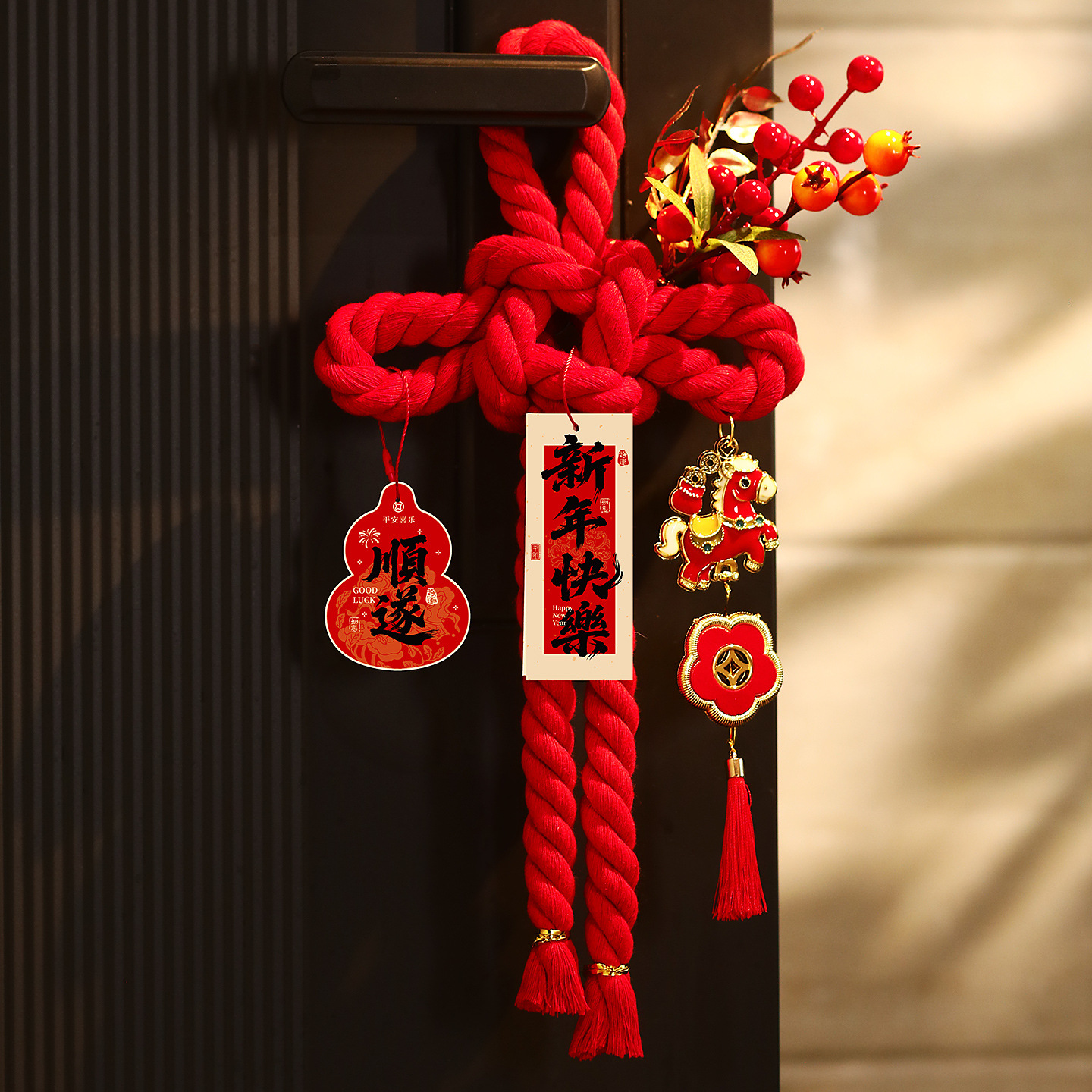新年万字结2026过年春节中国结门口氛围场景布置马年挂件装饰品