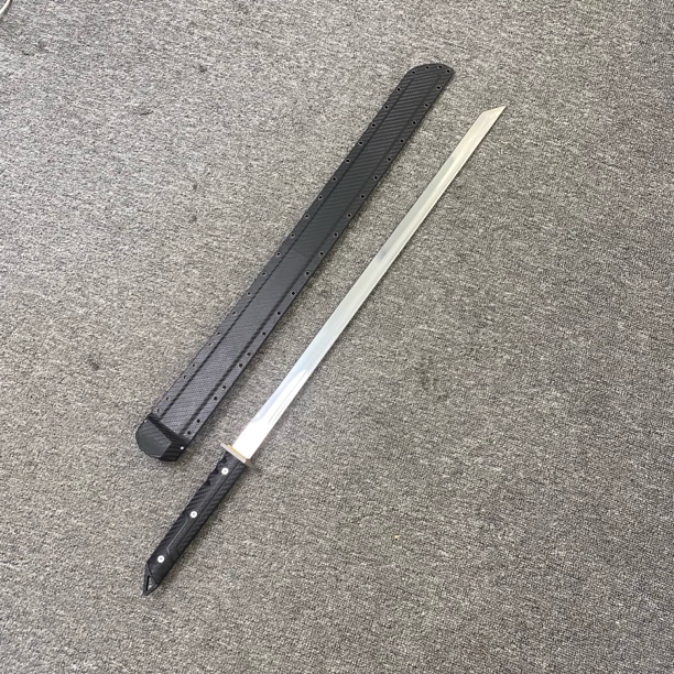 【战术唐横刀】一体龙骨轨道钢锻造K鞘户外把玩收藏冷兵器未开刃
