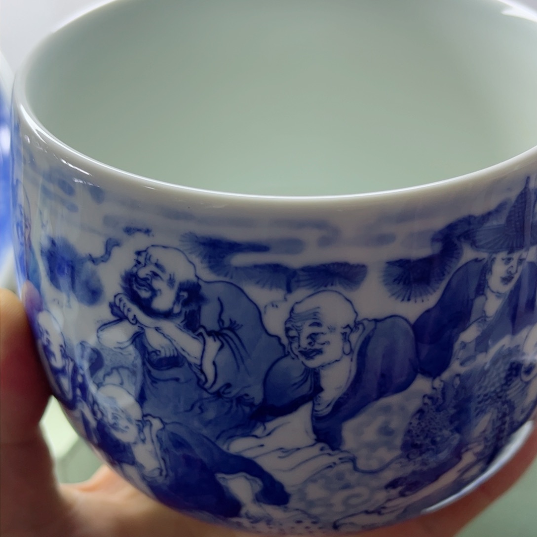 杯子那*能手工手绘的陶瓷，