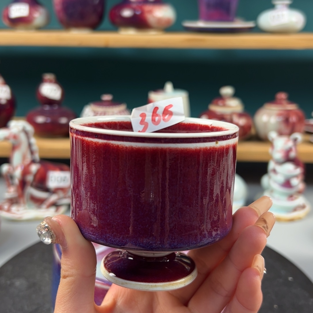 瓷片微瑕主人杯纯手工