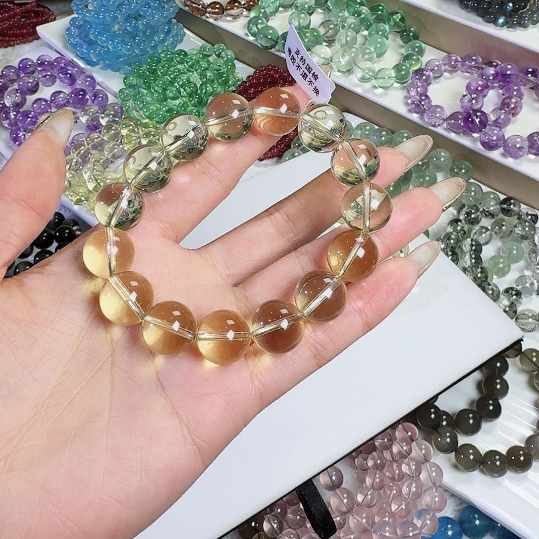 水晶手链未镶嵌?*黄水晶14