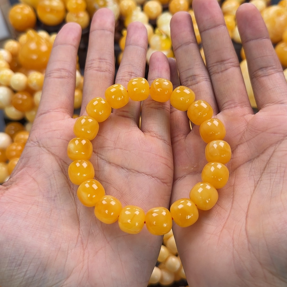 琥珀未镶嵌珠宝奇石13mm同料