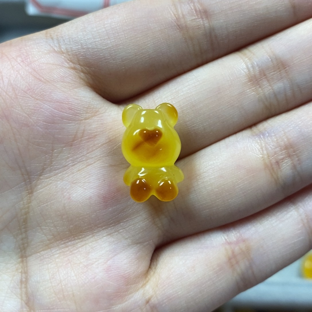 未镶嵌蜜蜡珠宝奇石小熊