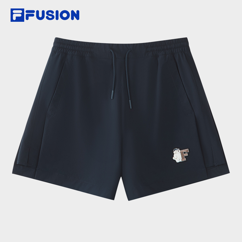 FILA FUSION｜潦草小狗联名系列夏季新款女士宽松运动时尚百搭短