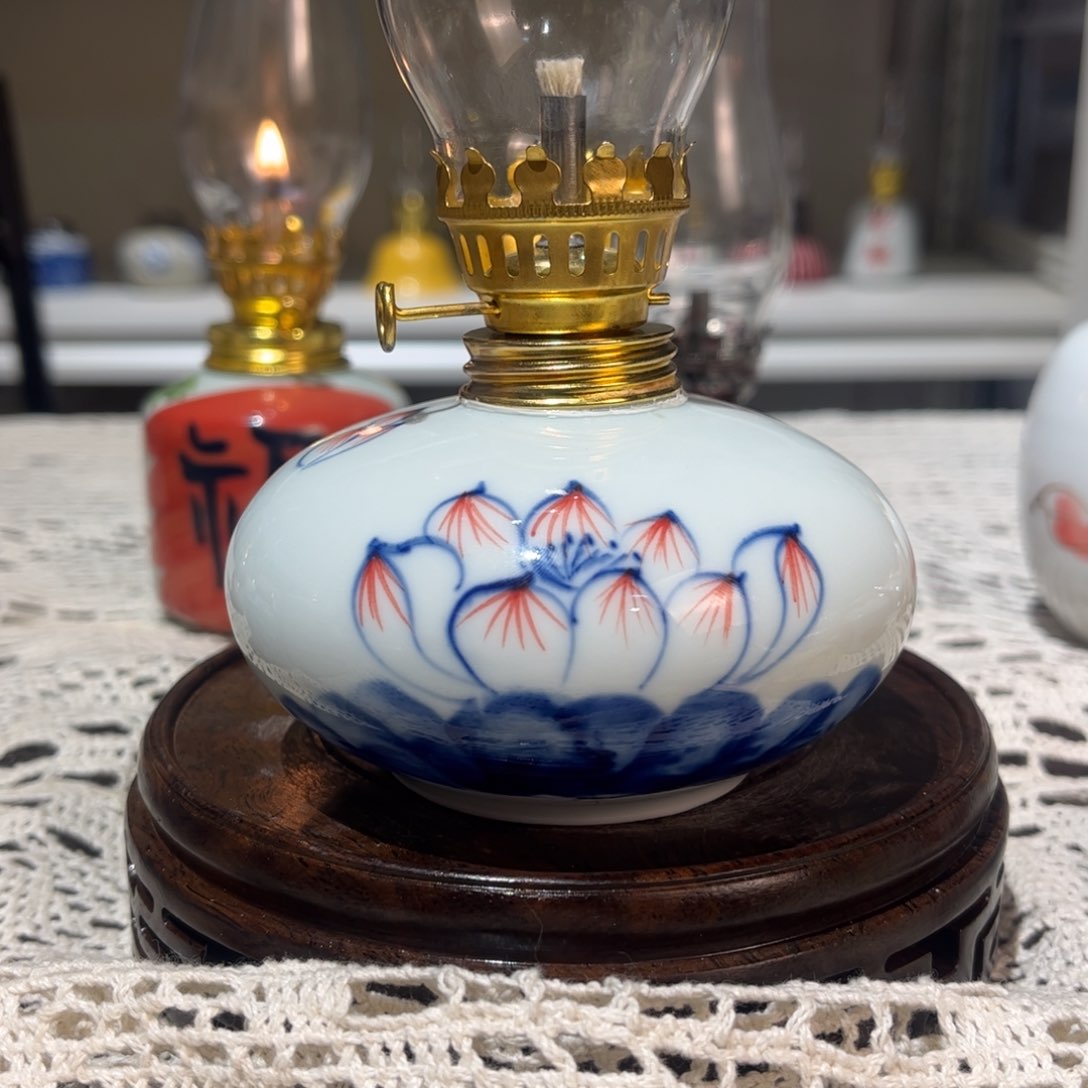 摆件景德镇陶瓷香薰灯