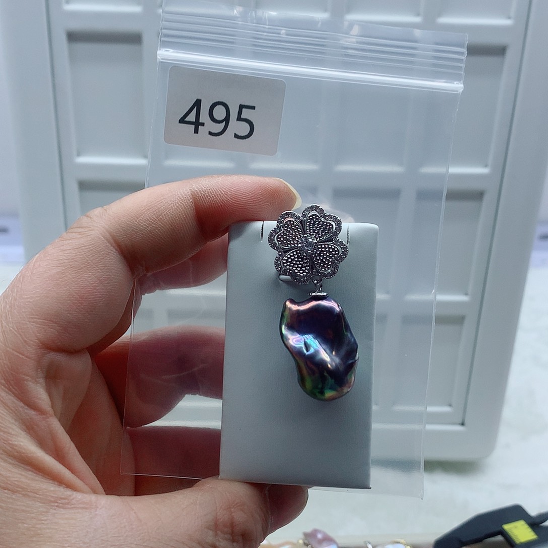 淡水珍珠吊坠(不含链)合金