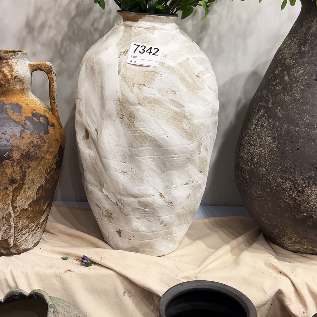 瓶7342高45口9陶瓷花瓶无孔