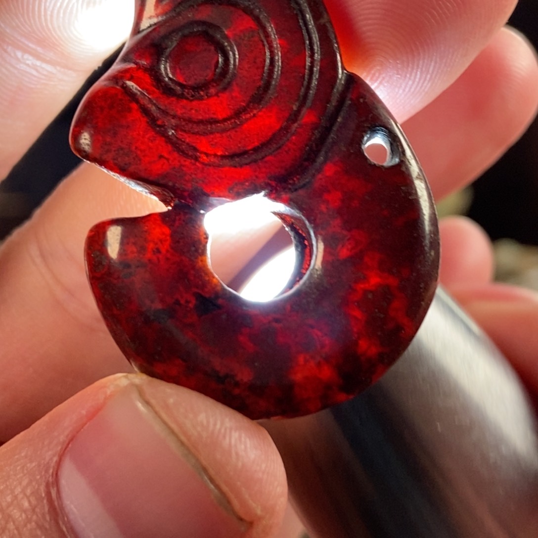 和田玉挂件未镶嵌山**逢