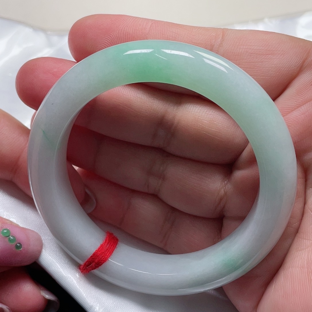 未镶嵌手镯翡翠缅甸翡翠手镯54圈