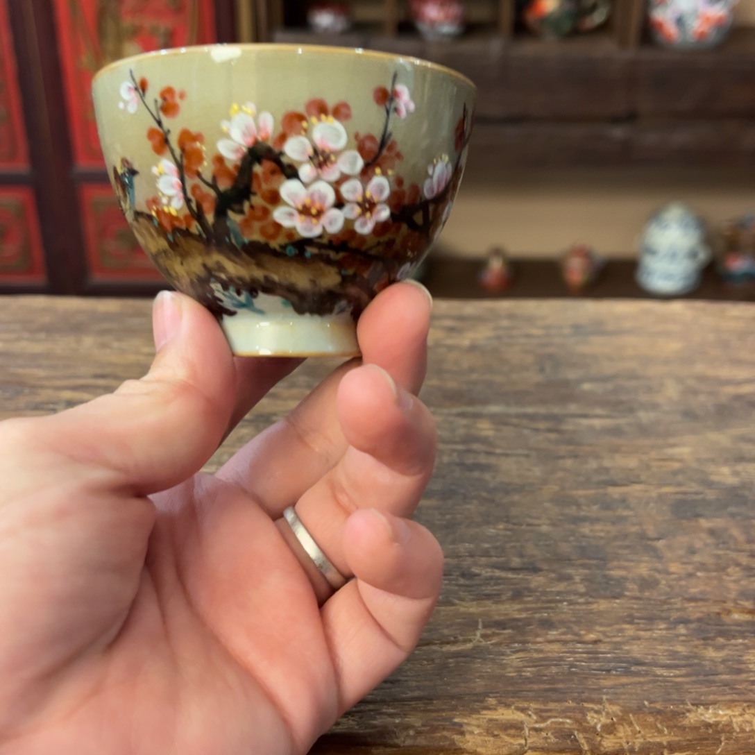 景德镇柴烧手工手绘陶瓷