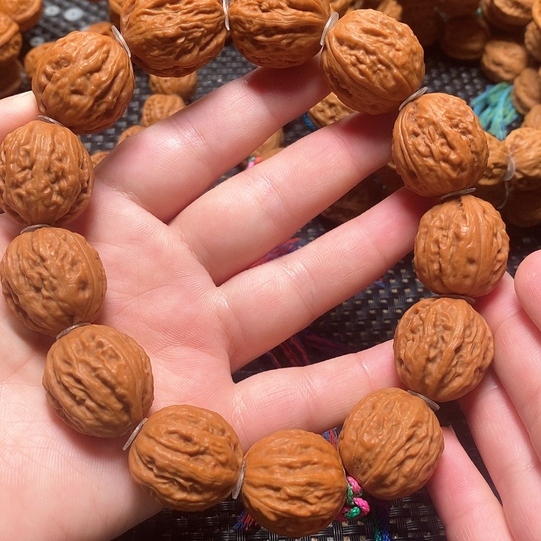 文玩核桃手串粗筋蚂蚁纹