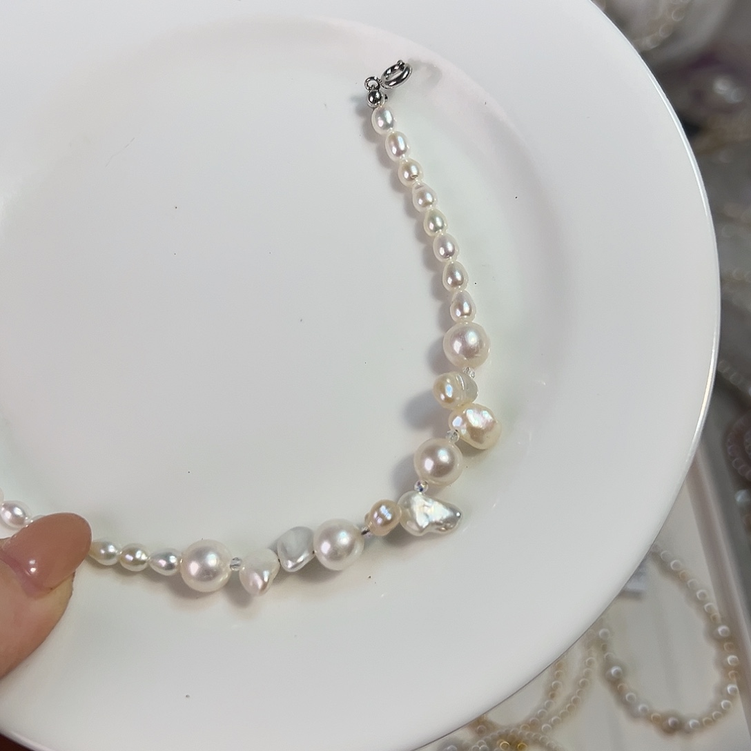 设计款珠宝合金淡水珍珠