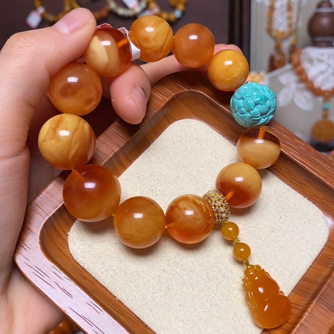 【闪购商品】手链蜜蜡未镶嵌手串