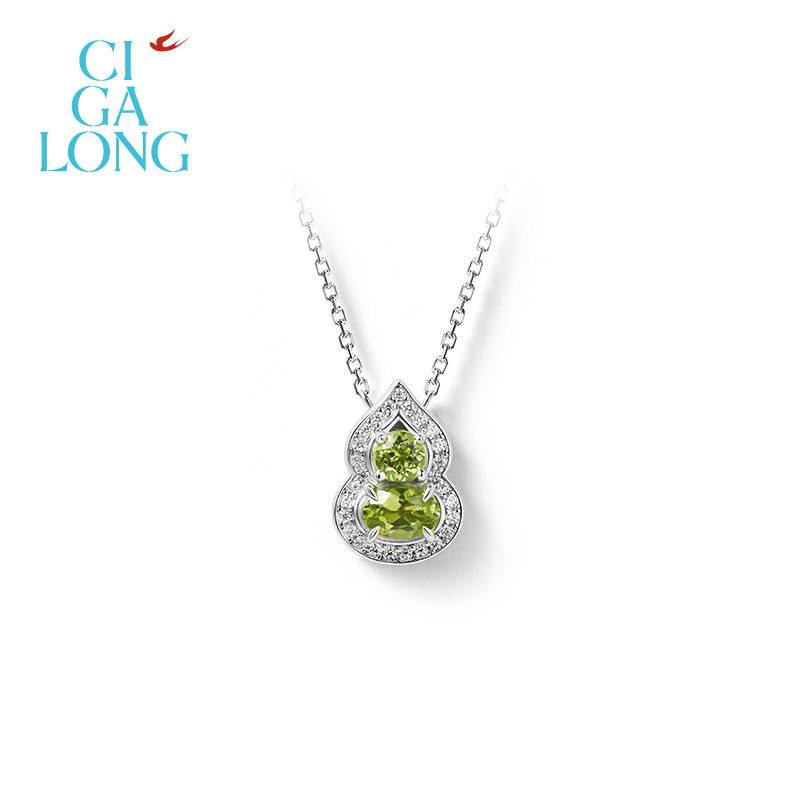 CIGALONG宝葫芦橄榄绿项链/戒指/耳钉「东方悠然」