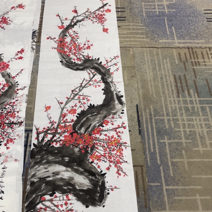 国画舒*六尺做对开11111