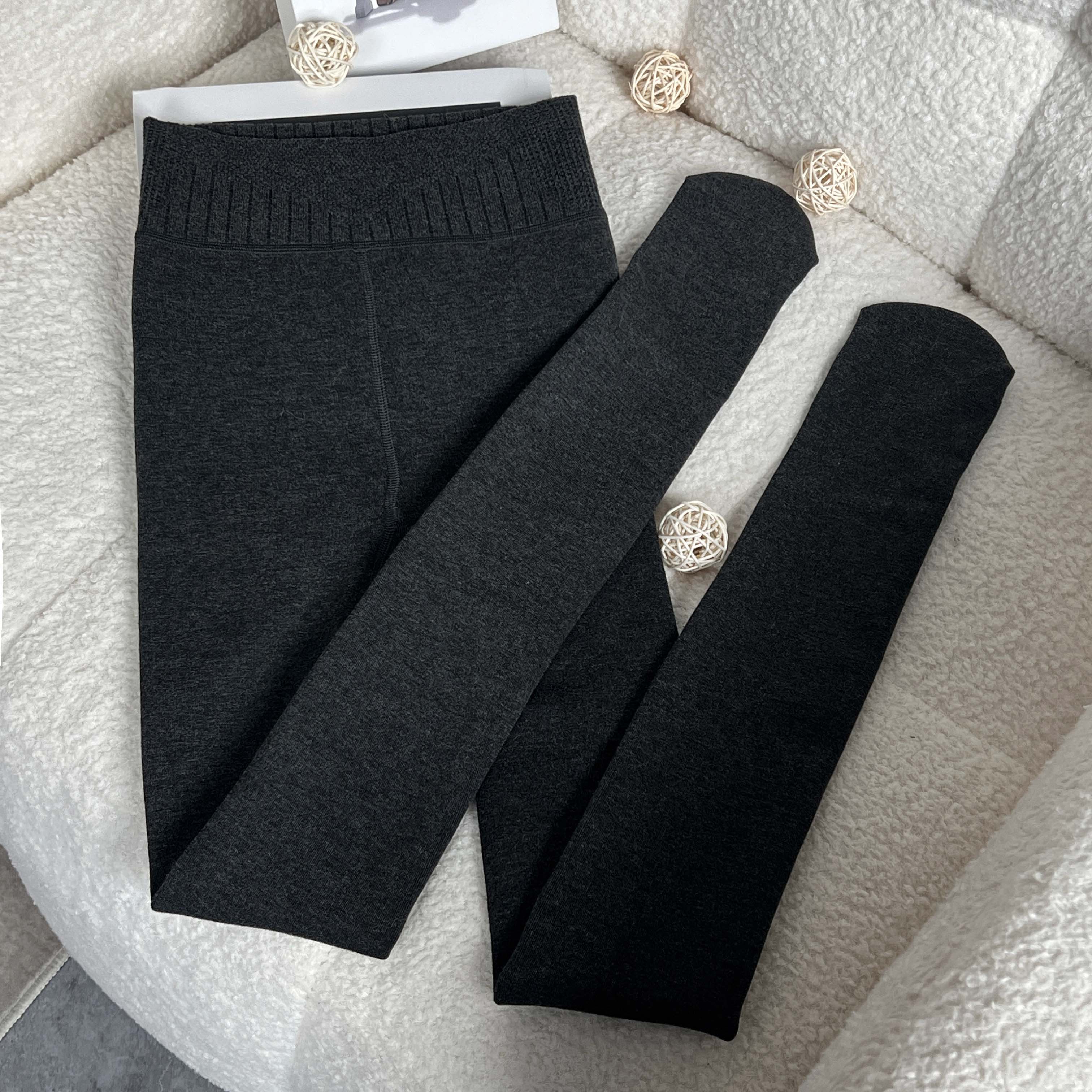 冬季加绒磨毛一体式美腿显瘦打底裤女K165