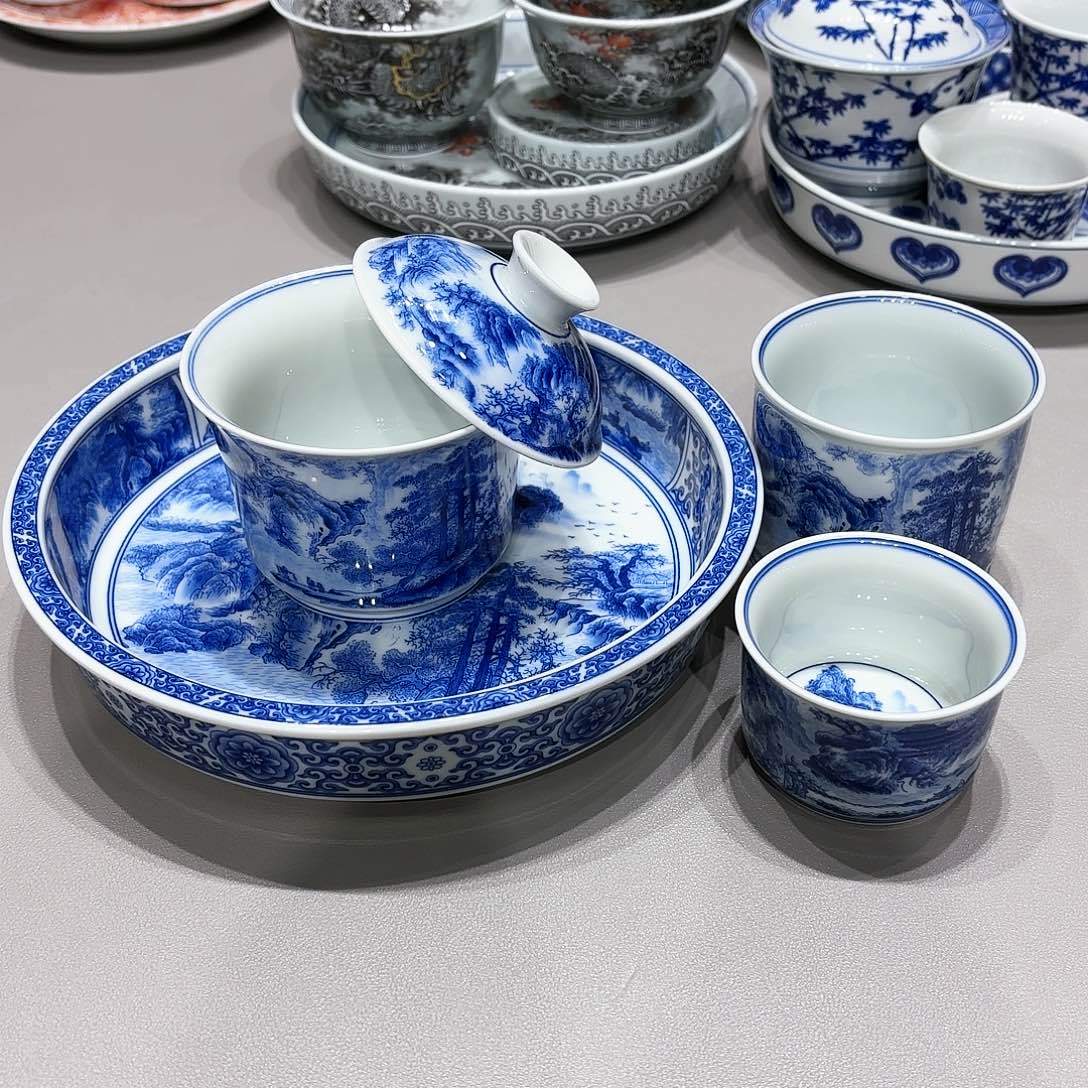 盖碗景德镇高温茶具