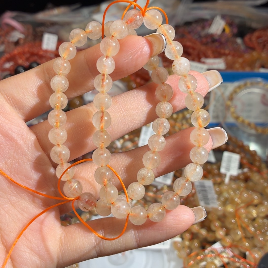 手链水晶未镶嵌金发晶卡7两条