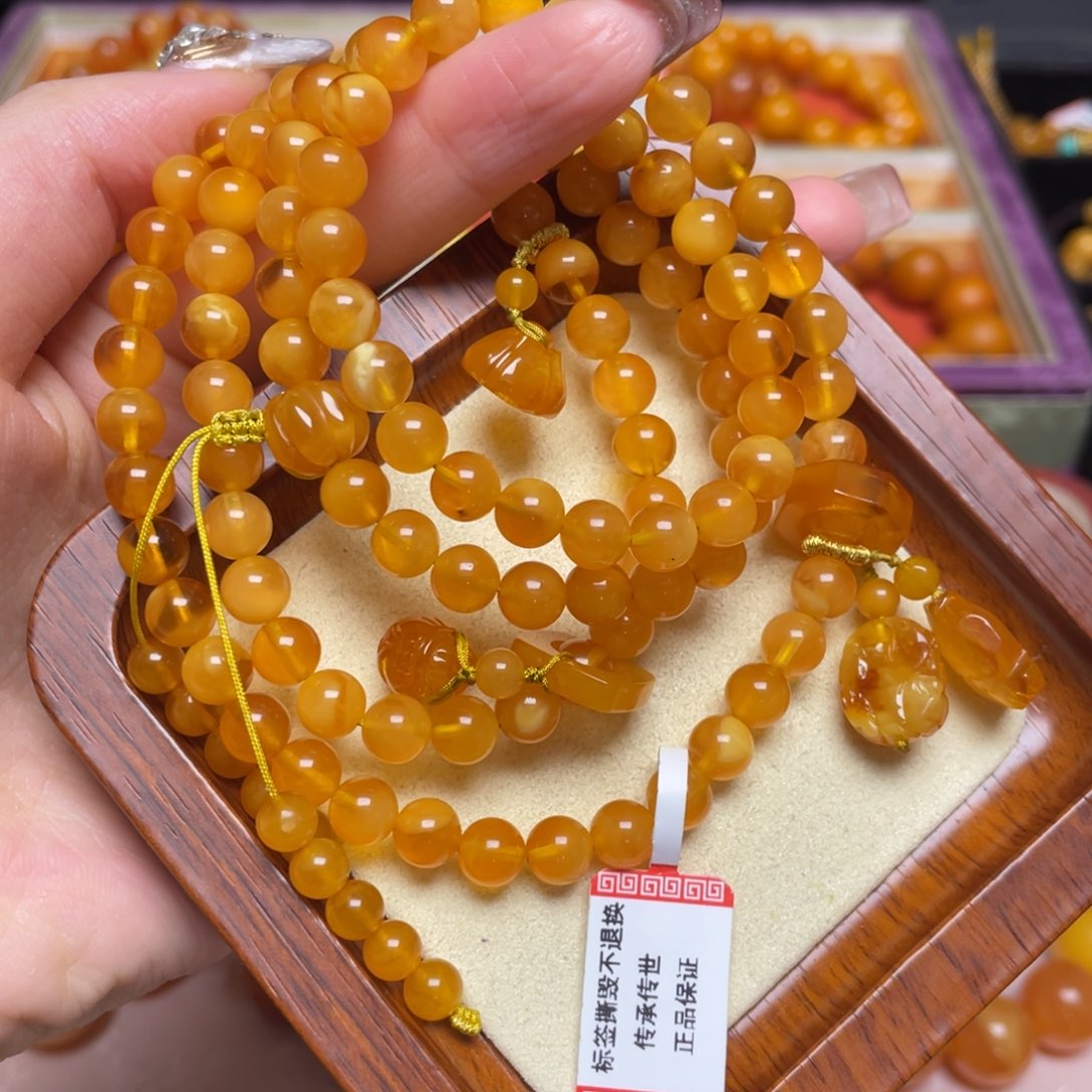 未镶嵌蜜蜡颈饰项链