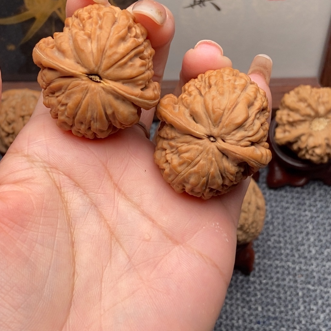 走***停吊坠文玩核桃莲花