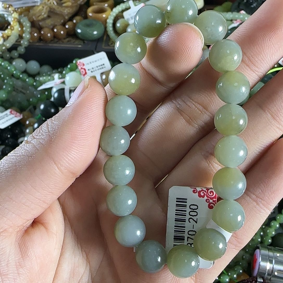 和田玉手链未镶嵌12