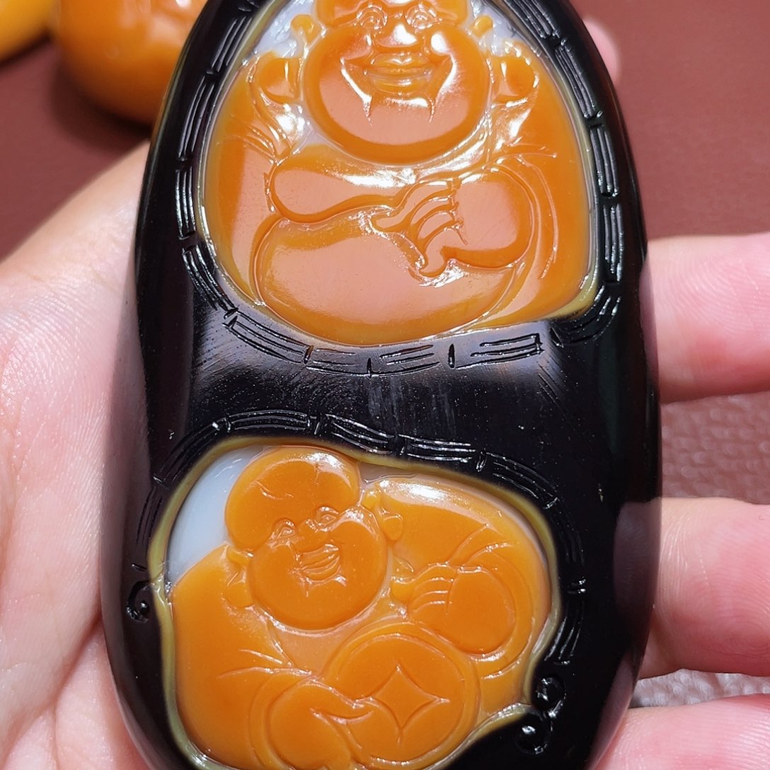 和田玉未镶嵌颈饰潘