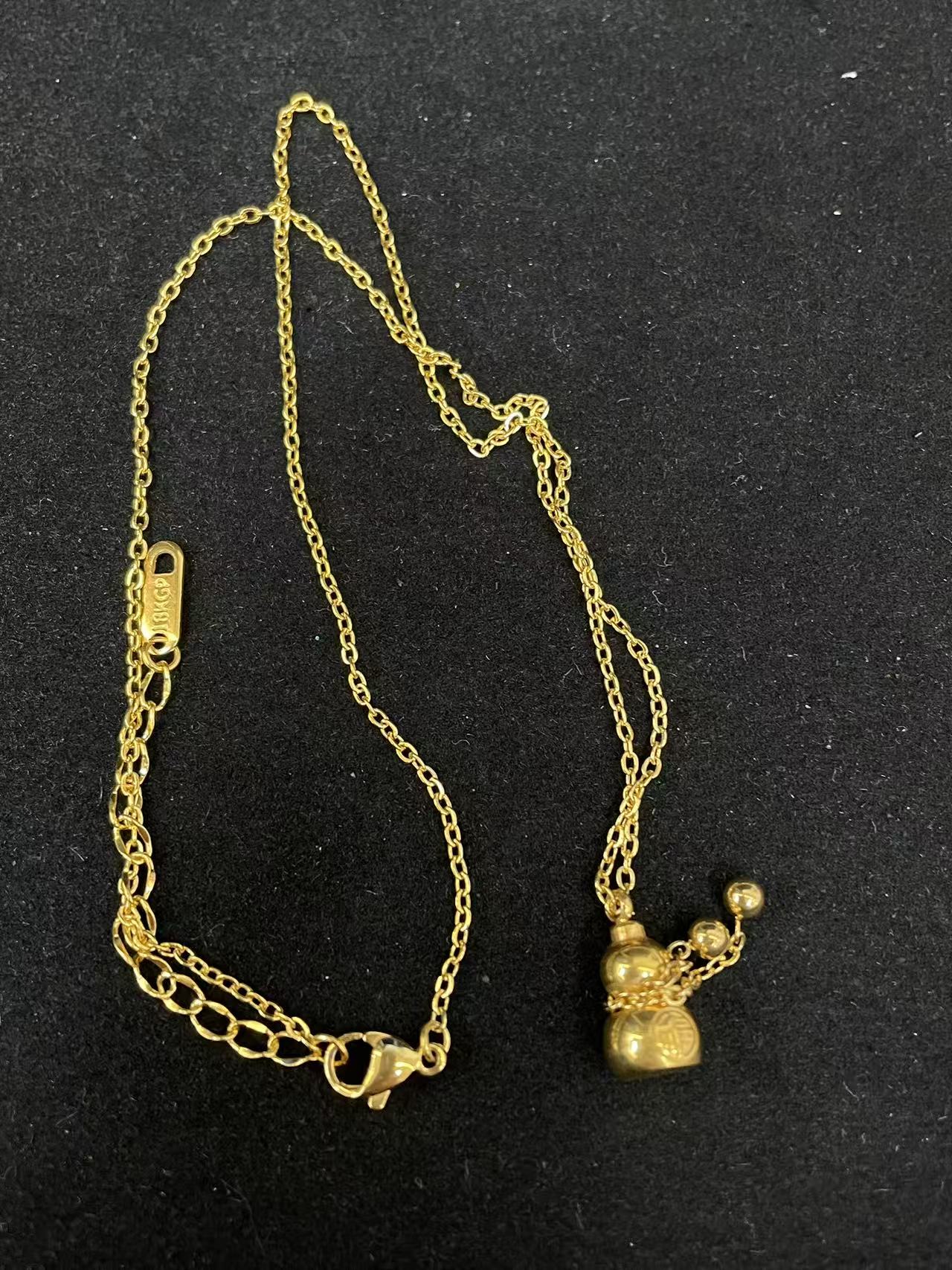 钛钢项链 钛钢葫芦项链（多样性一件发货）