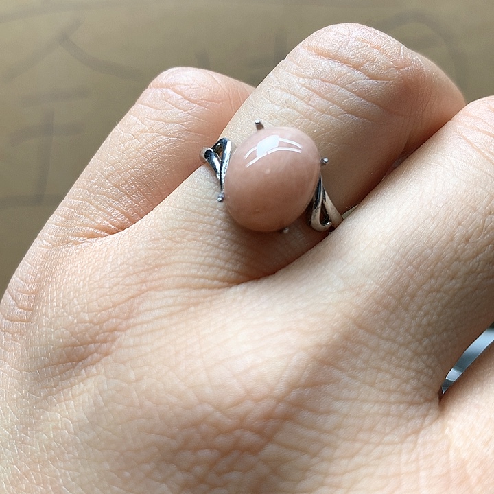 水晶水晶戒指银S925镶嵌