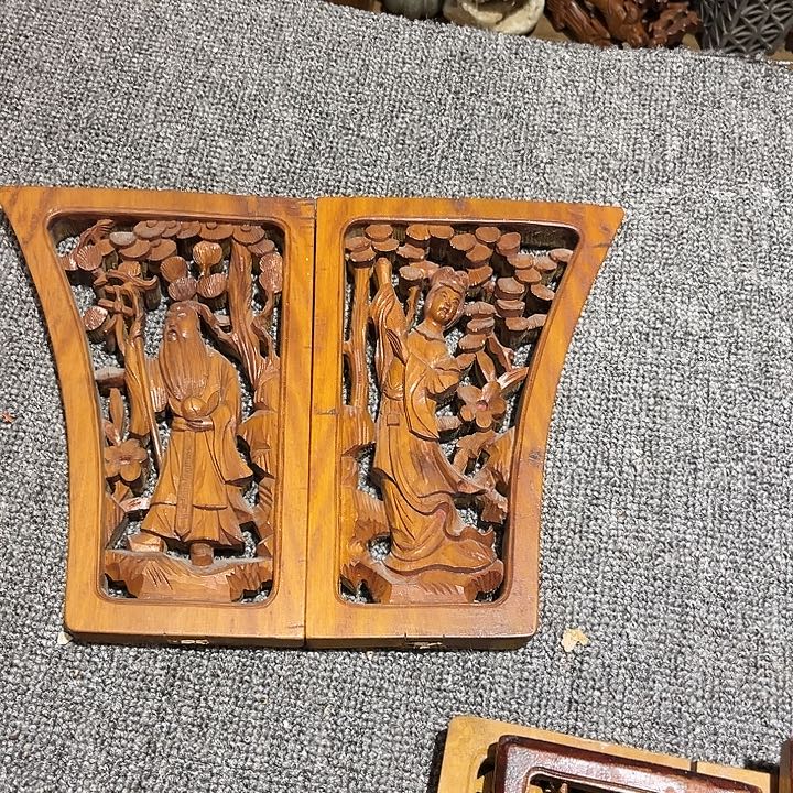 木***子陶瓷古色古香精品木雕