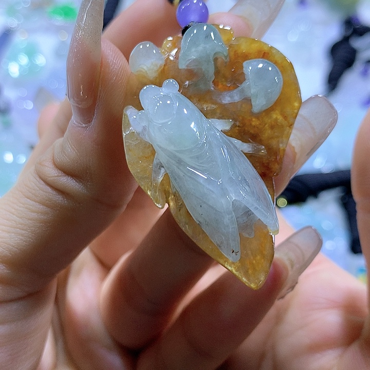 翡翠颈饰未镶嵌天然翡翠A货吊坠