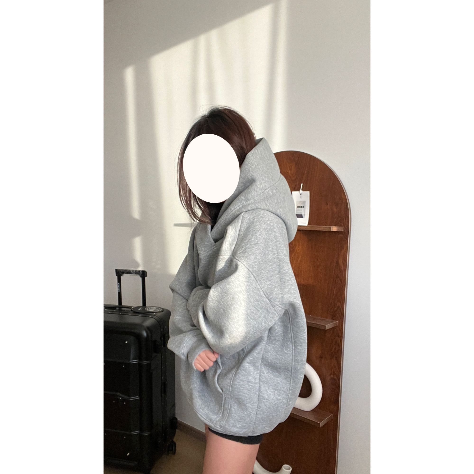 【直播间专属】500克重设计感大帽子卫衣宽松版连帽卫衣情侣同款