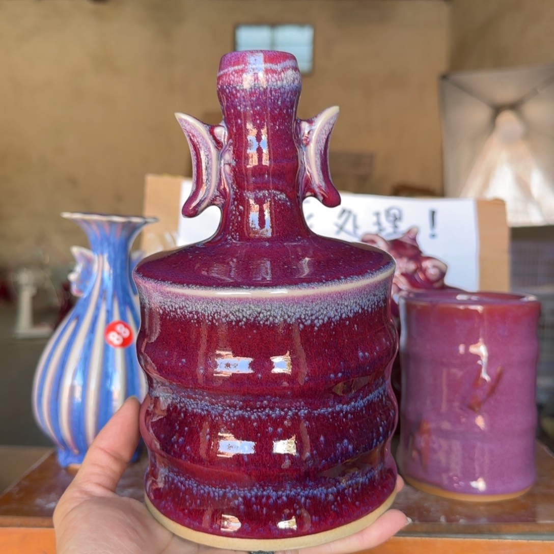 摆件郑家钧瓷摆件微瑕