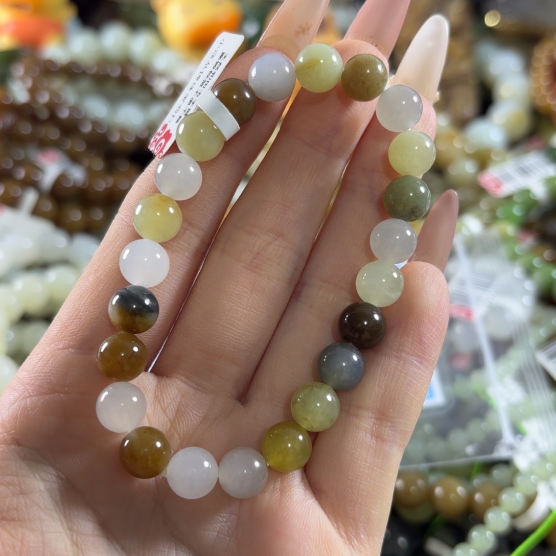 和田玉未镶嵌手链201