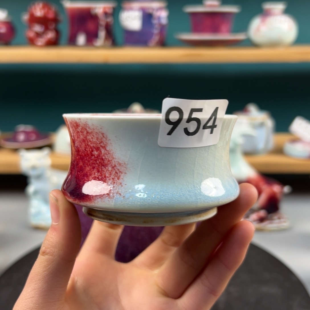 瓷片微瑕主人杯纯手工