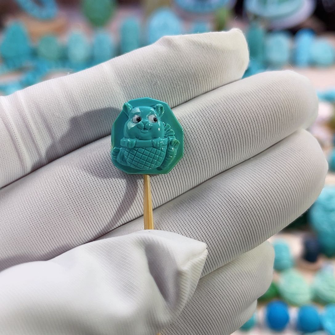 绿松石珠宝奇石未镶嵌