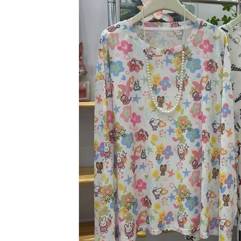 女亲子夏季新款卡通时尚长袖防晒衣B3364