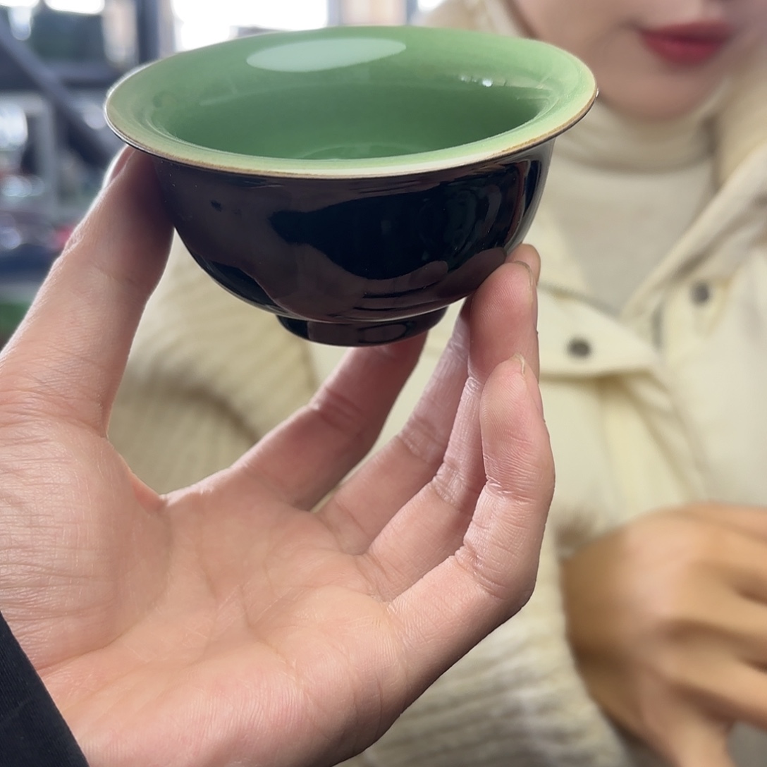 龙泉云间青瓷小米茶器