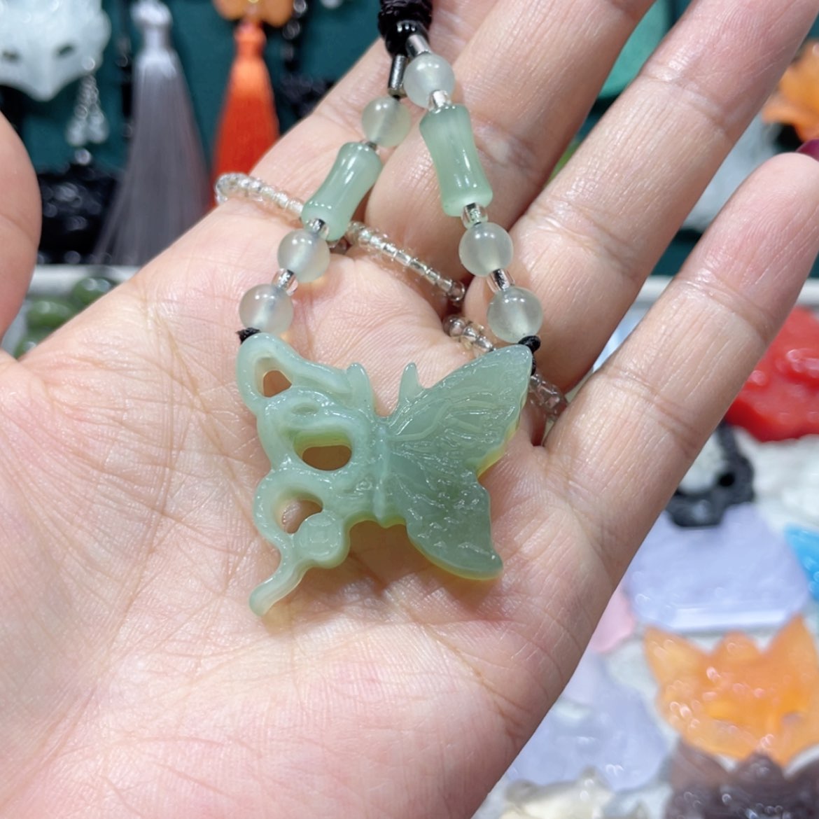 【闪购商品】未镶嵌岫玉颈饰57吊坠