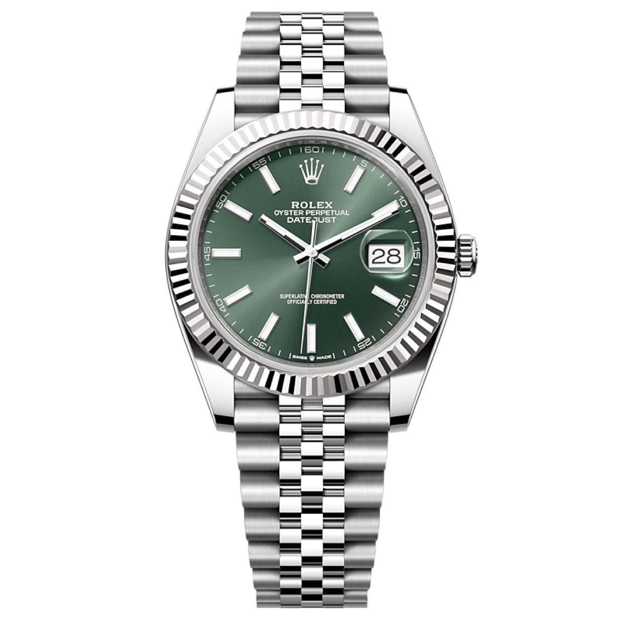 95新 Rolex/劳力士 哈馆/劳力士/日志/126334/绿盘/条刻/23年全套
