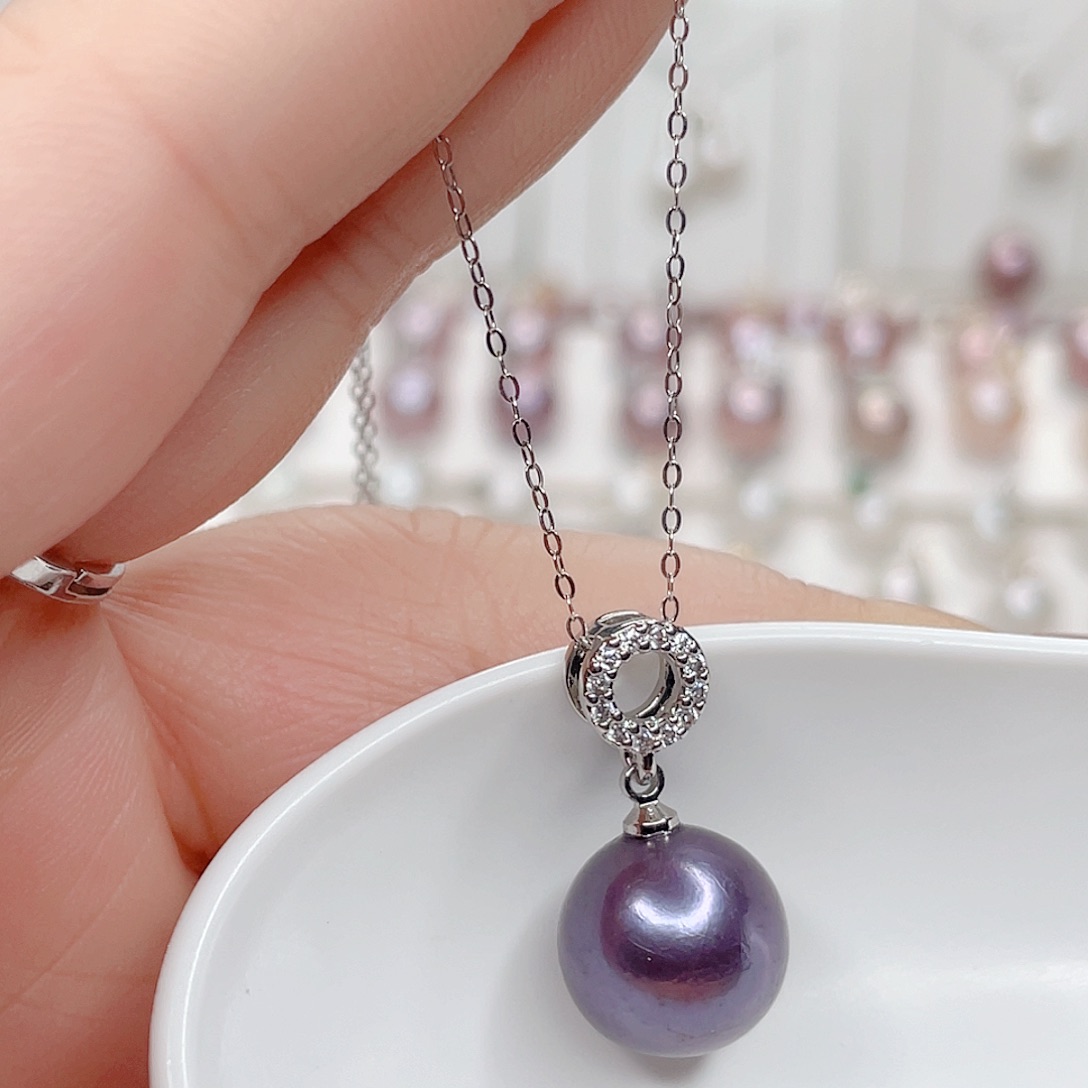 合金淡水珍珠吊坠(赠链)