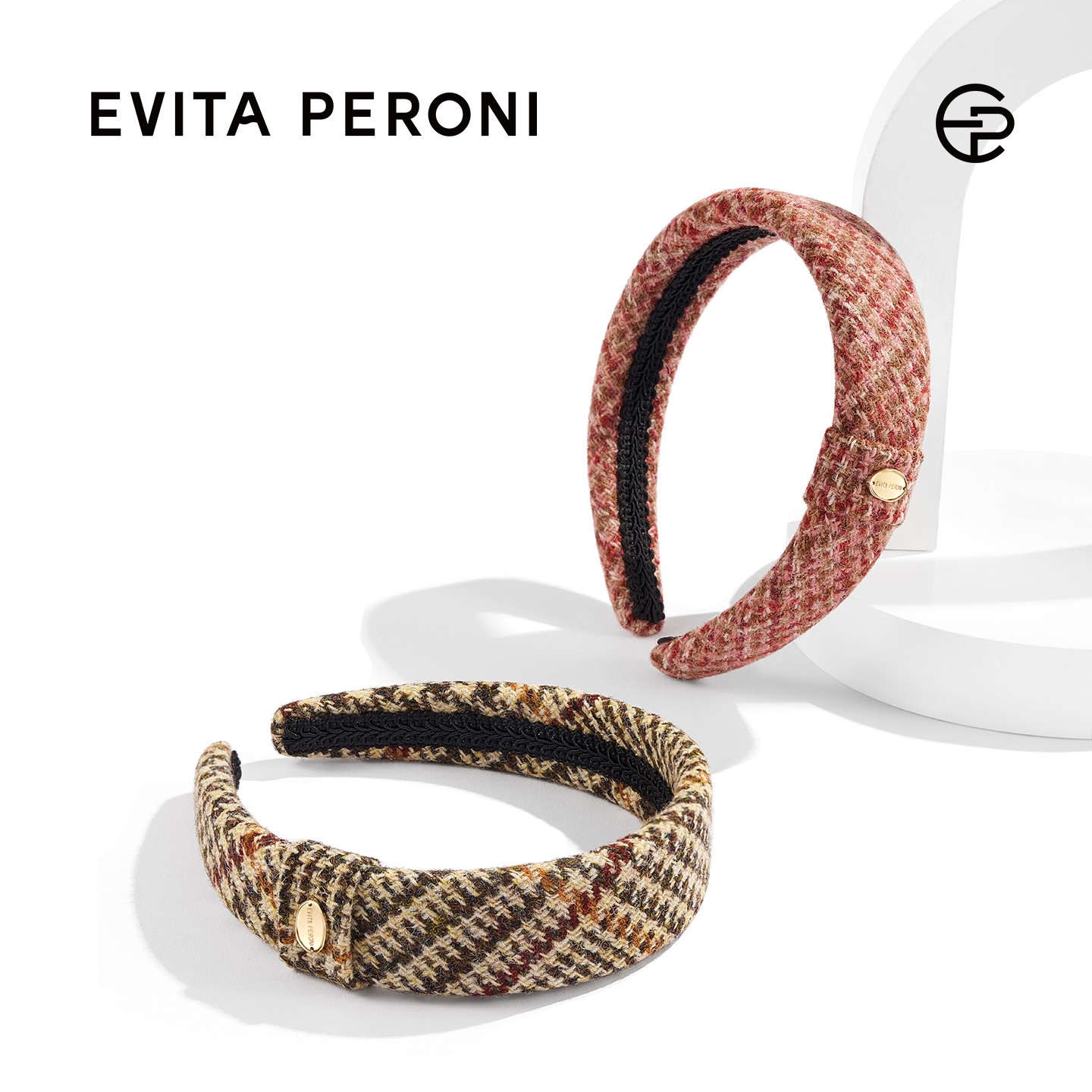 Evita Peroni/依慧达优雅格调系列发箍秋冬复古优雅摩登风羊绒ZB