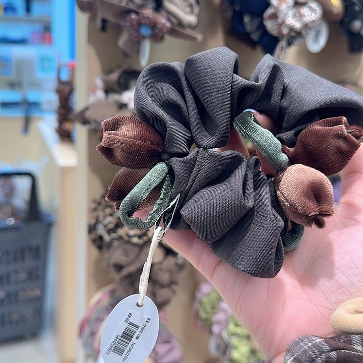 棕色郁金香发圈款式