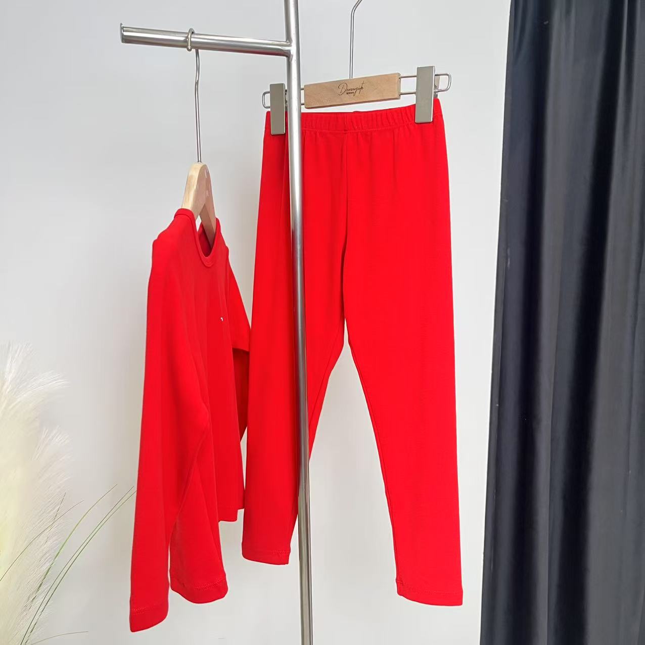 秋冬家居服套装红色 6090舒系