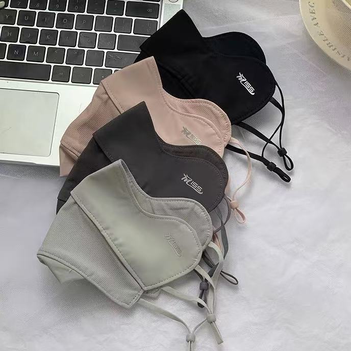 小静折扣~C307A 冰丝防晒护眼角透气鼻孔显脸遮阳面罩