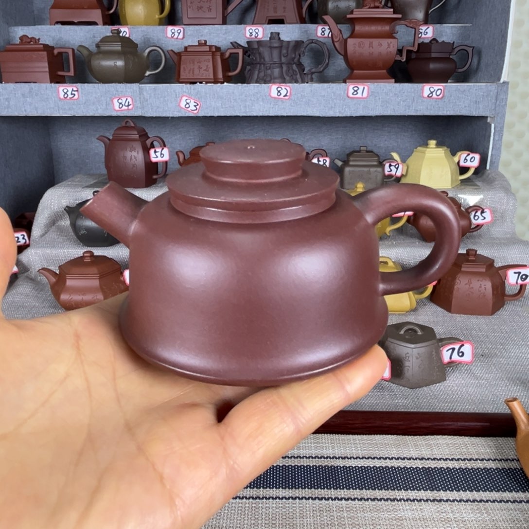 紫泥茶壶半手工制作