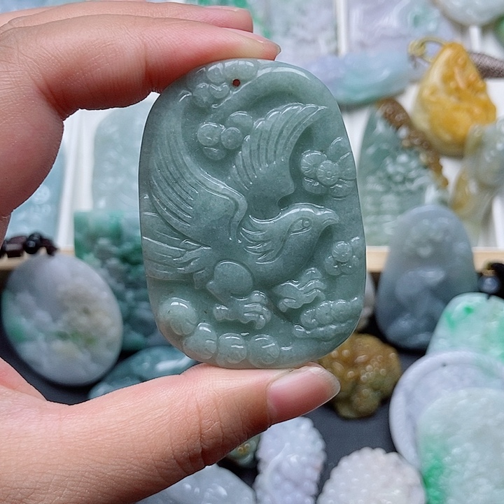 翡翠未镶嵌吊坠(不含链)翡翠