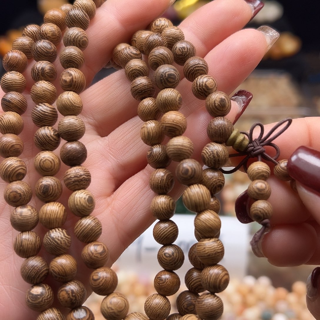 手串菩提根/象牙果卡8鸡圆108颗